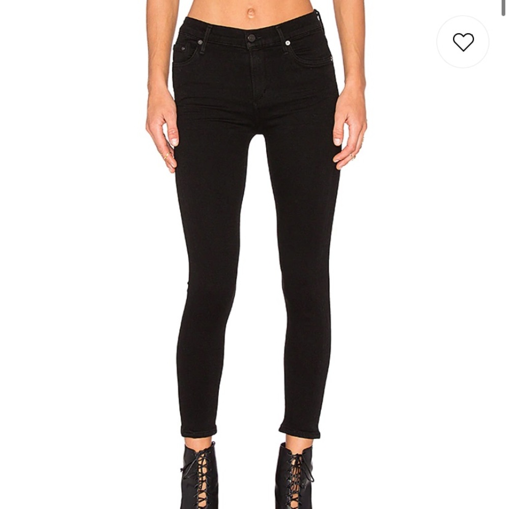 NWT COH Rocket Crop High Rise Skinny All Black